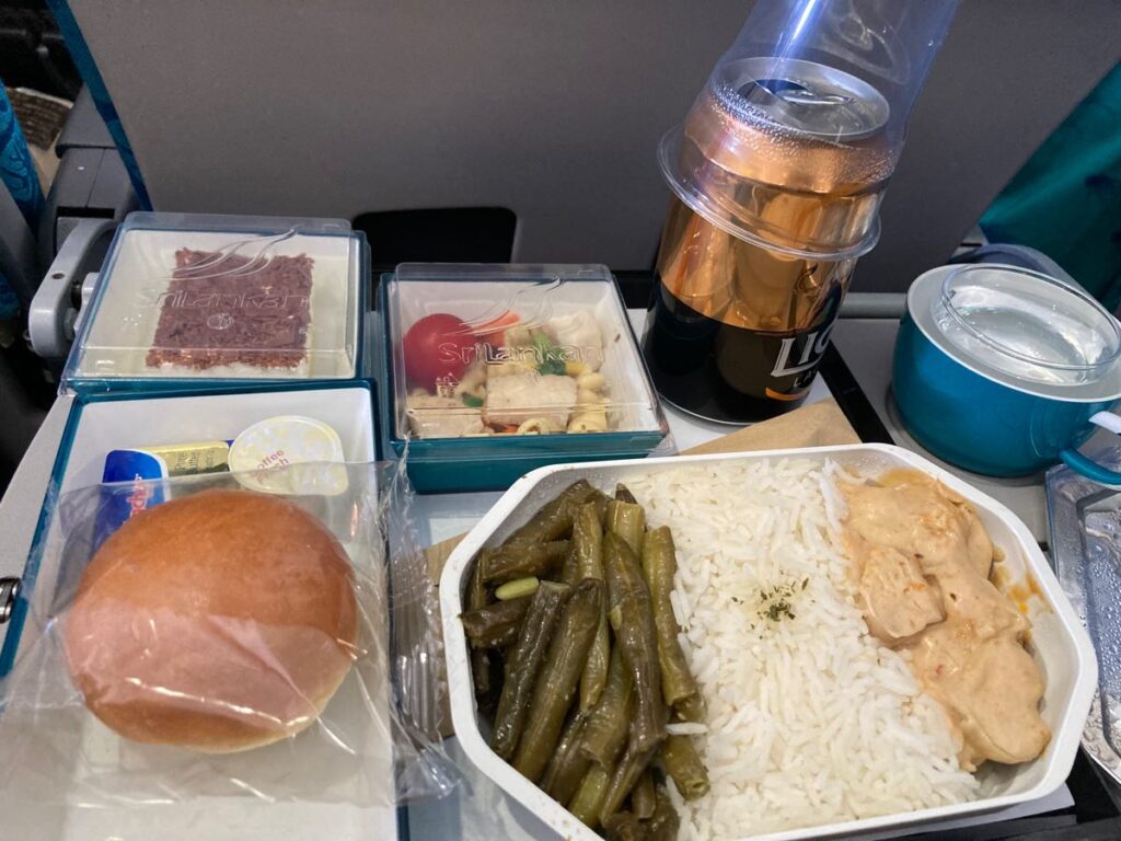 スリランカ航空の機内食