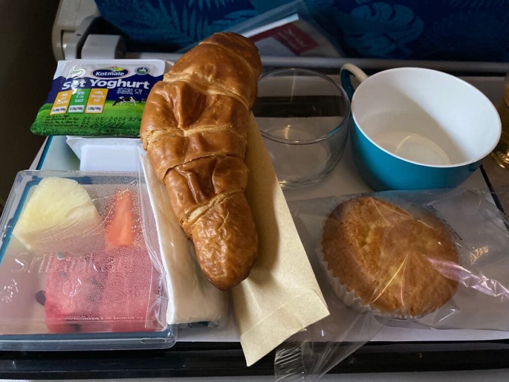 スリランカ航空機内食（朝食）