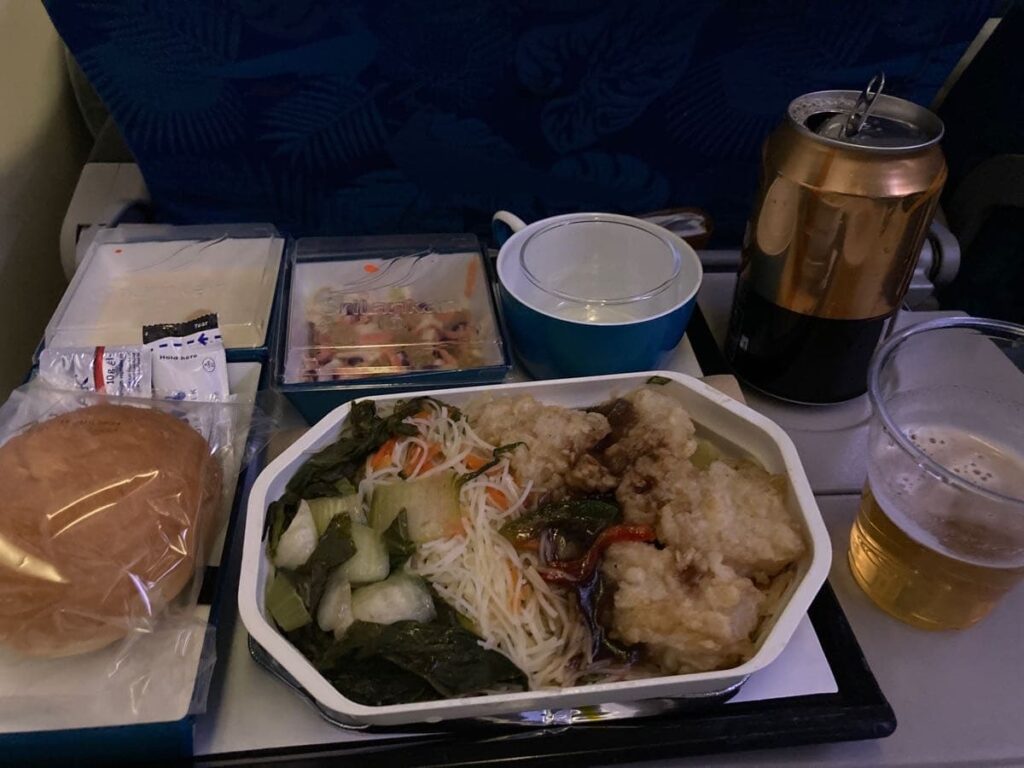 スリランカ航空機内食（夕食）